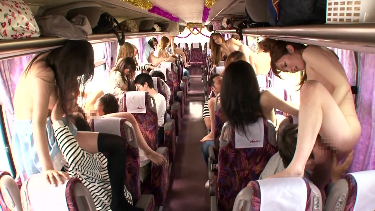 Japan Bus Orgy - Japanese sluts enjoying massive group sex - Hell Porno