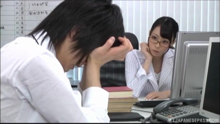 Cute Japanese Doll Fucked In The Office